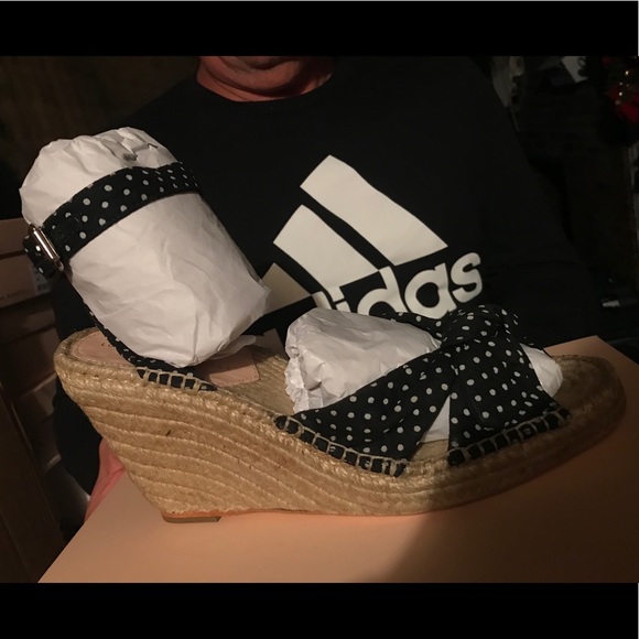 Polkadot wedge espadrille sandal - Picture 4 of 5